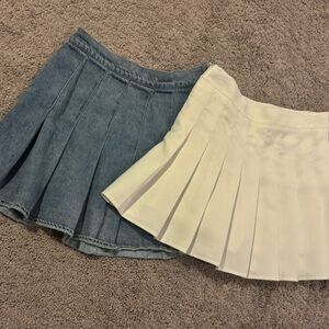 2 pleated skirt bundle